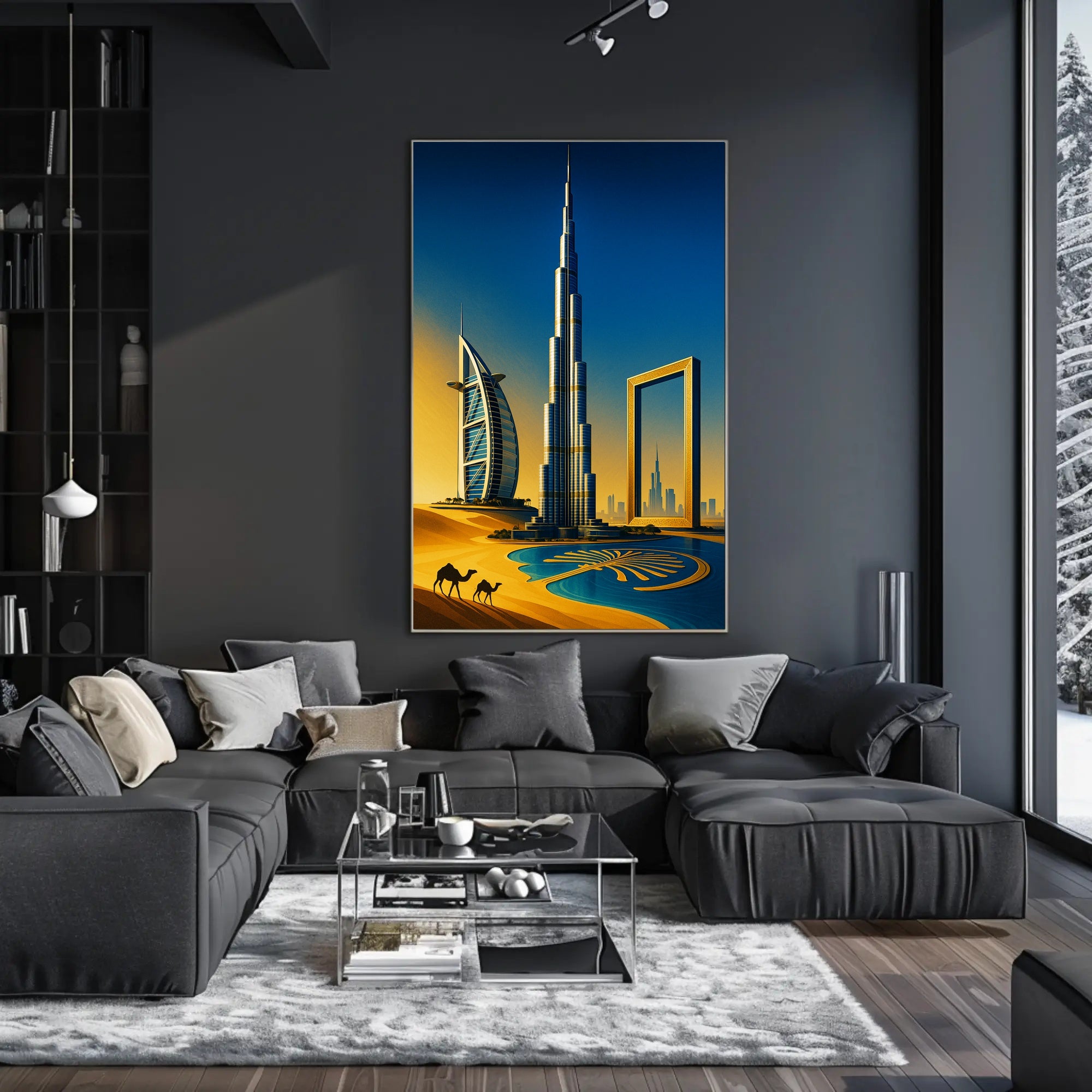Dubai's Iconic Skyline Poster