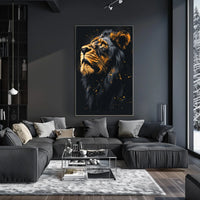 Majestic Lion Portrait Poster