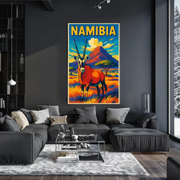 Namibia Wildlife Poster