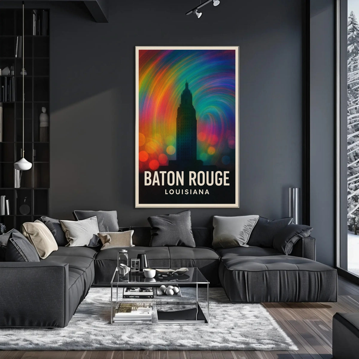Baton Rouge Vibes Minimalist Decor Lovers Poster