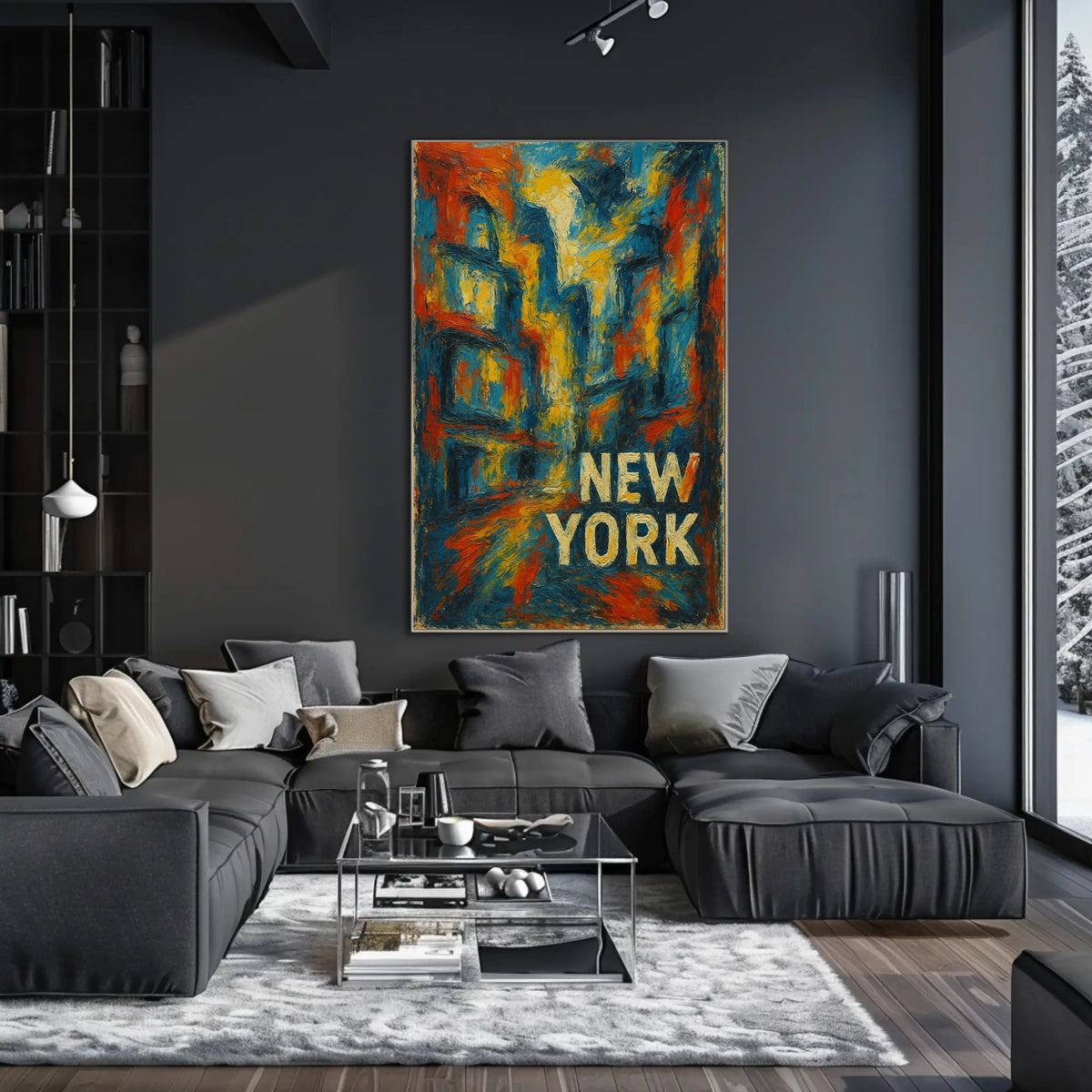 New York Abstract Abstract Poster