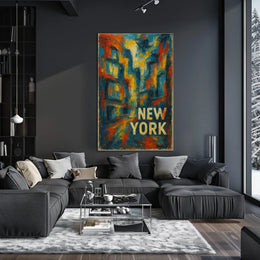 New York Abstract Abstract Poster