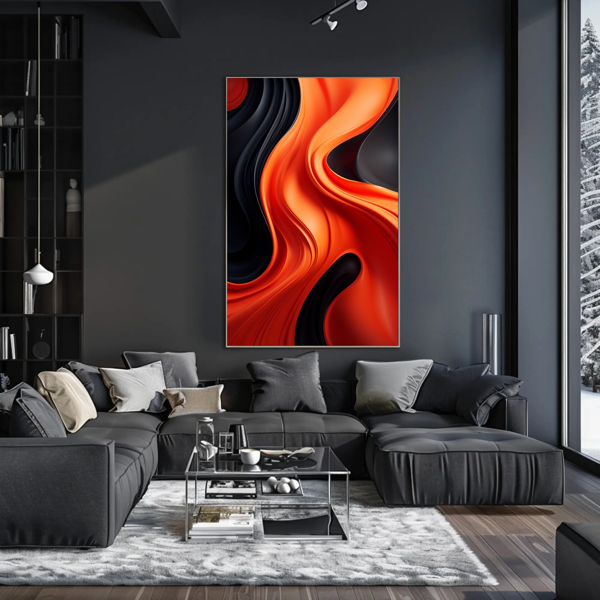 Abstract Waves Of Color Abstract Poster