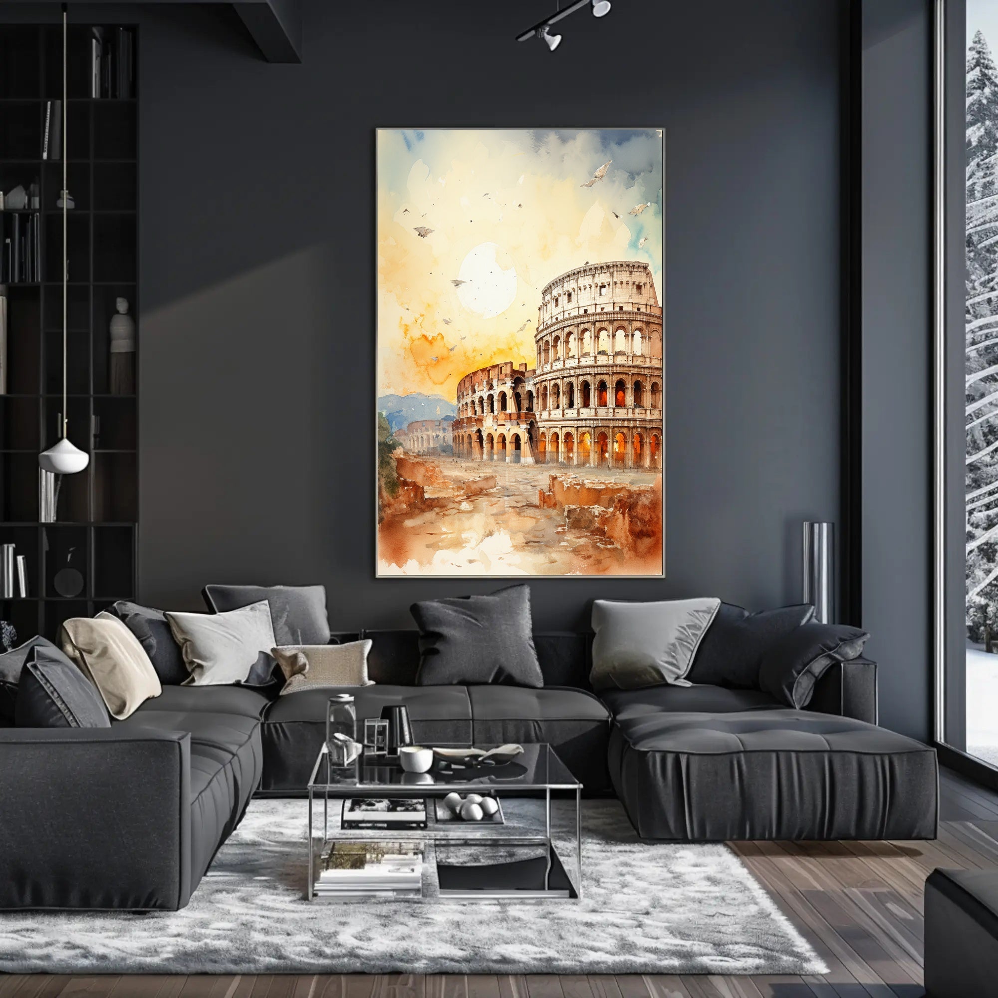 Colosseum At Sunset Poster