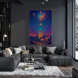 Tokyo Skytree Travel Poster Scenic Wall Art Print