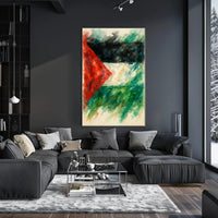 Abstract Watercolor Flag Abstract Poster