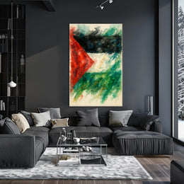 Abstract Watercolor Flag Abstract Poster