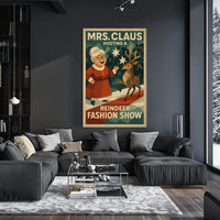 Mrs. Claus Hosts a Reindeer Fashion Show Poster