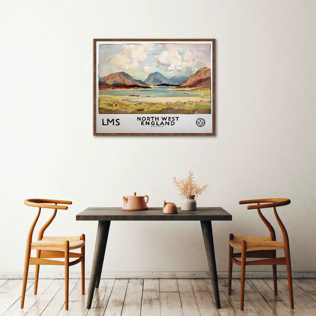 North West England - LMS Railway Poster