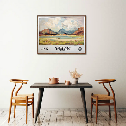 North West England - LMS Railway Poster