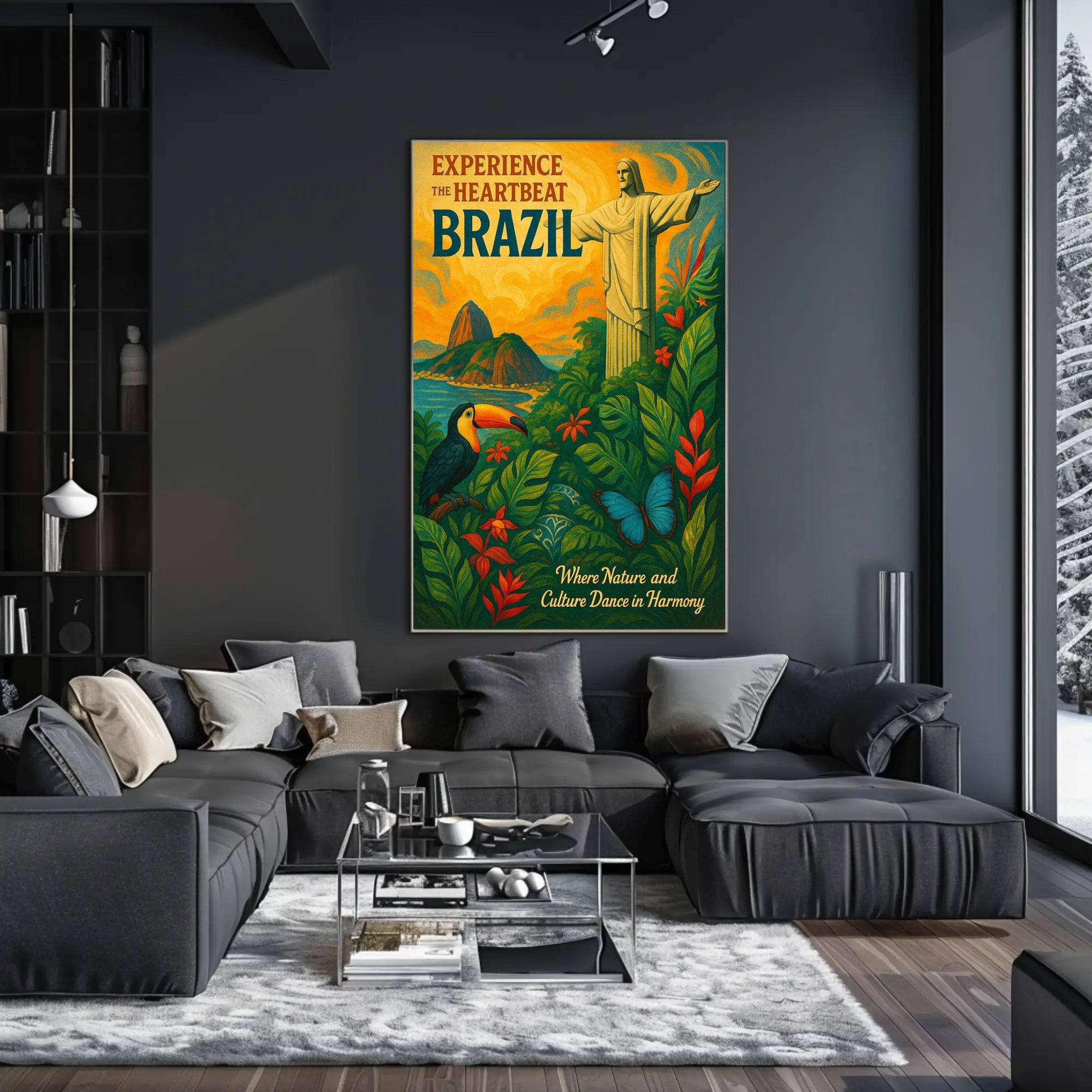 Experience The Heartbeat Of Brazil Poster