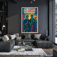 Saints Cosmas And Damian Patrons Of Poster