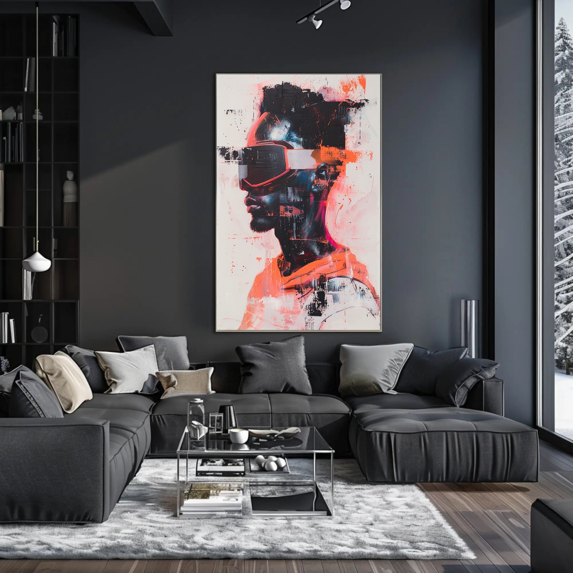 Futuristic Vision Art Print Poster for Modern Home Decor PosterGoat