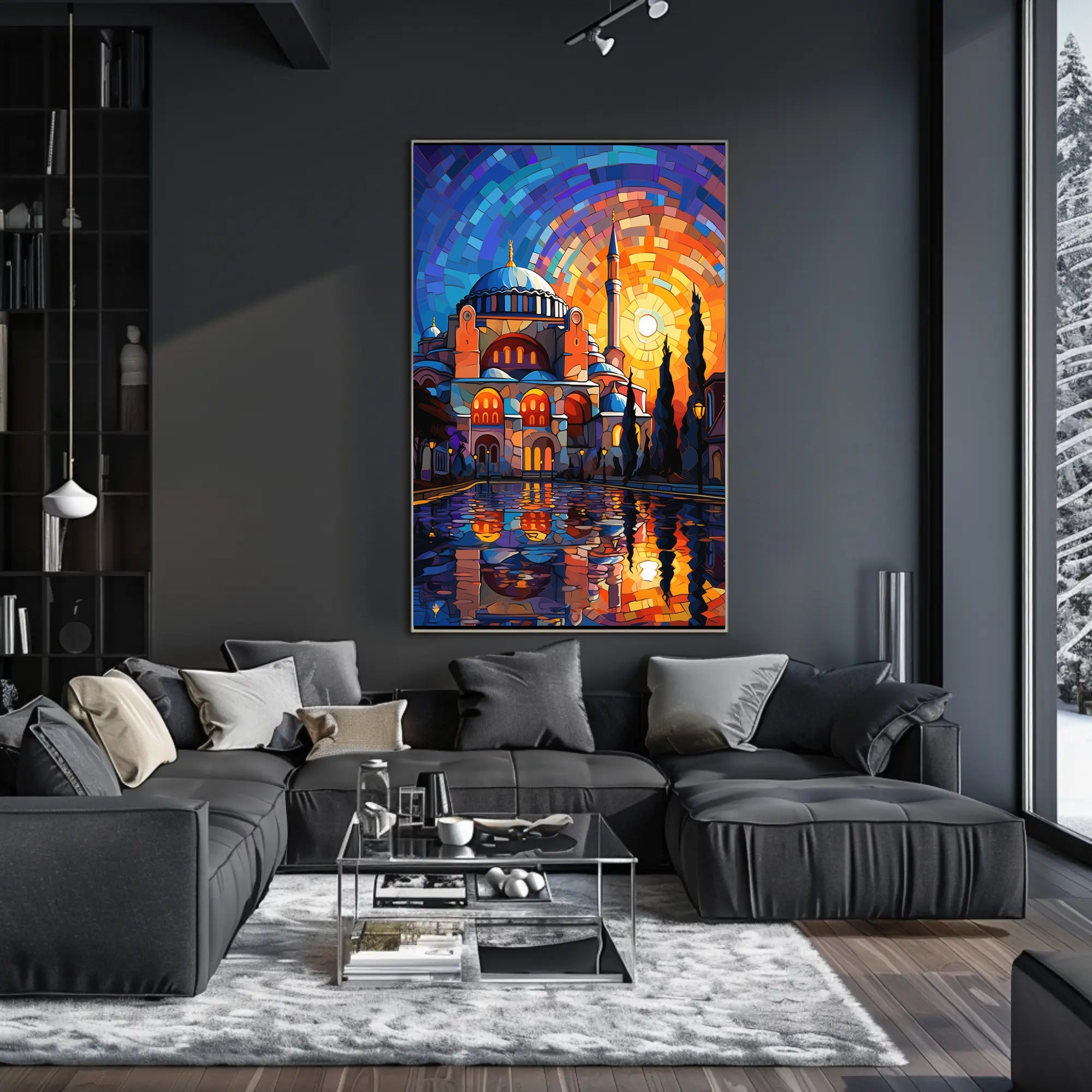 Hagia Sophia Mosaic Reflection Cultural or Heritage Poster