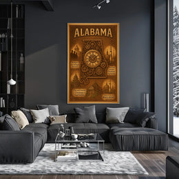 Alabama A Historical and Cultural Overview Poster
