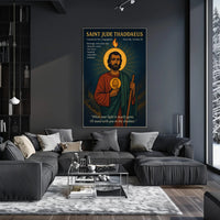 Saint Jude Inspirational Iconography Motivational or Quote Poster
