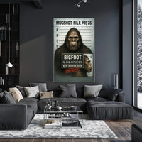 Bigfoot Mugshot  Mythical Sighting Poster PosterGoat