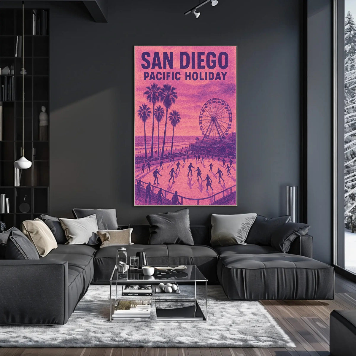 San Diego Pacific Holiday Poster