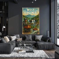 West Virginia Adventure Poster