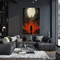 The Enigmatic Cloaked Figure Poster
