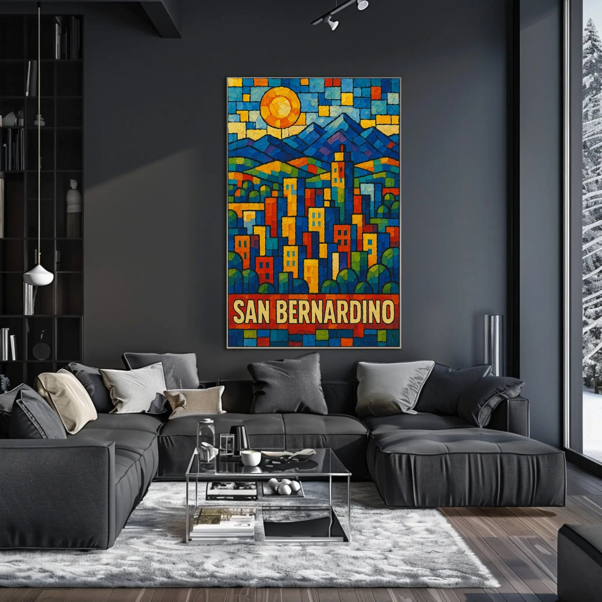 San Bernardino Cityscape Poster