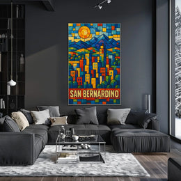 San Bernardino Cityscape Poster