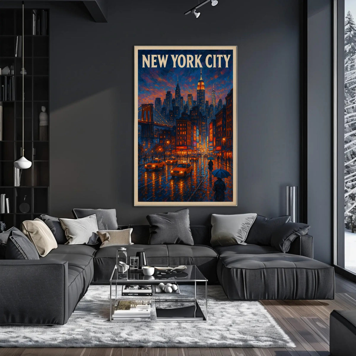 New York City Urban Evening Poster
