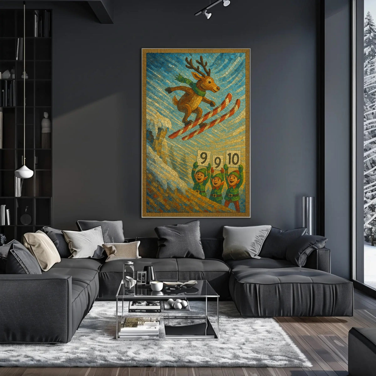 Reindeer Ski Jump Extravaganza Poster