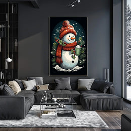 Festive Snowman Delight Poster