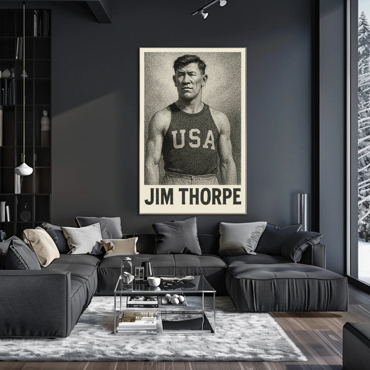 Jim Thorpe Athletic Icon Poster