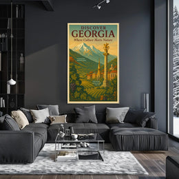 Discover Georgia Where Culture Meets Poster