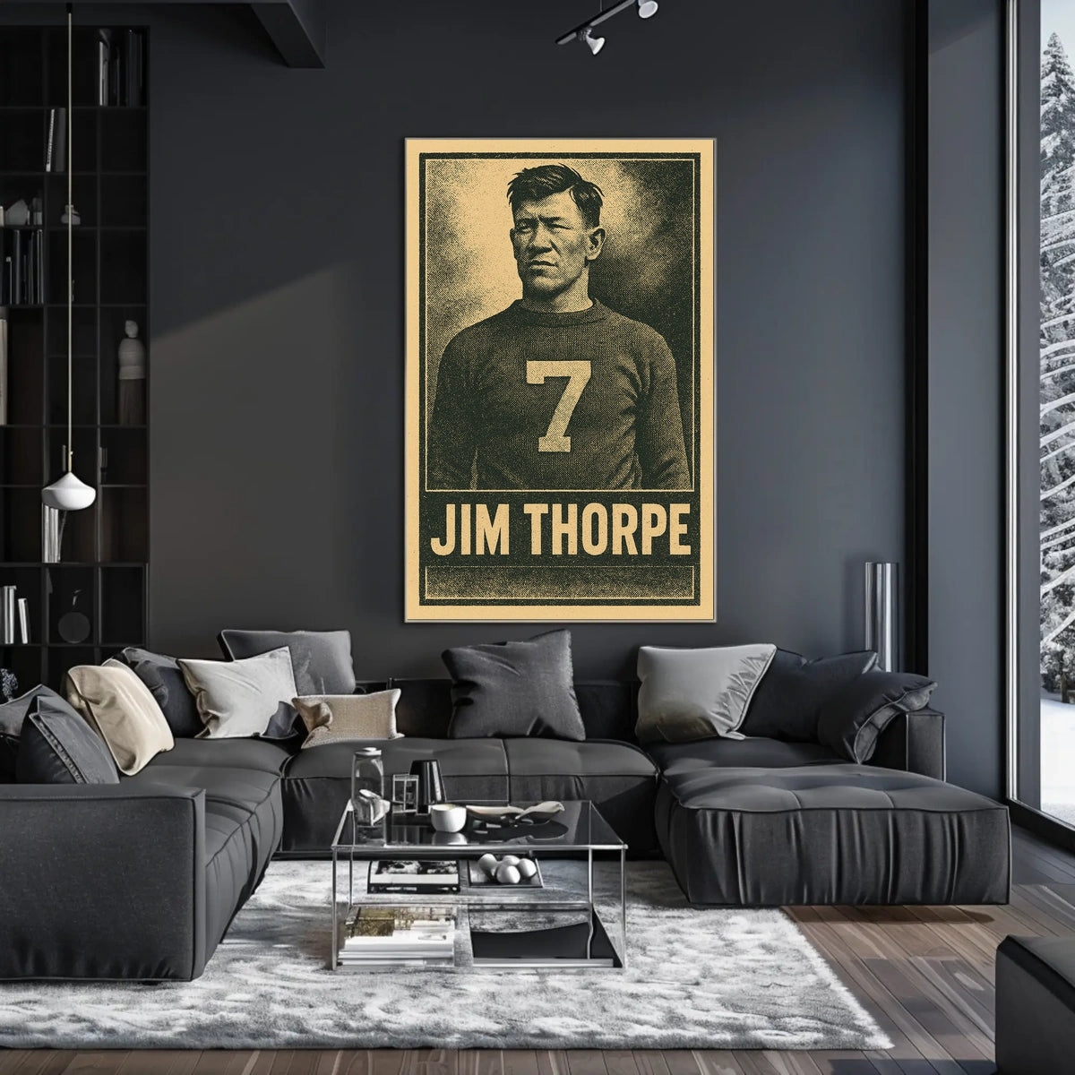 Jim Thorpe Iconic Athlete Poster