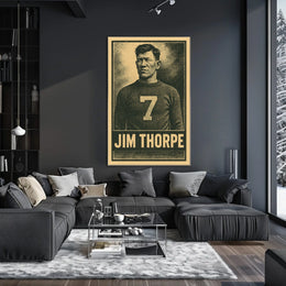 Jim Thorpe Iconic Athlete Poster