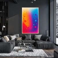 Colorful Splatter Art Poster