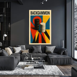 Backgammon Art Poster