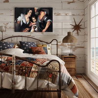 Classic Renaissance Family Scene in Historical or Heritage Poster