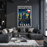 Houston, Texas Skyline Poster PosterGoat
