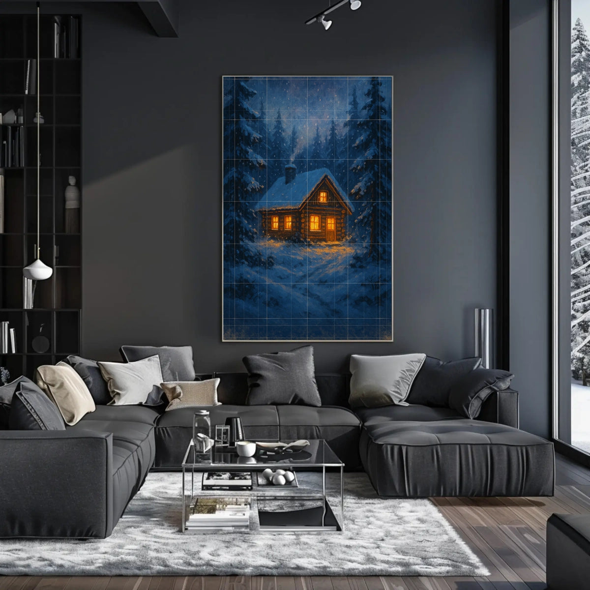 Cozy Winter Cabin Poster
