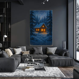 Cozy Winter Cabin Poster