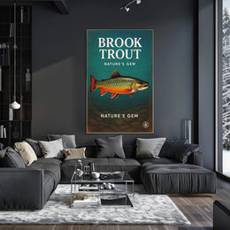 Nature's Gem Brook Trout Poster PosterGoat