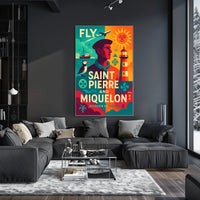 Fly to Saint Pierre and Miquelon Poster