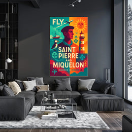 Fly to Saint Pierre and Miquelon Poster