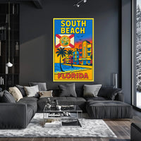 South Beach, Florida Poster PosterGoat