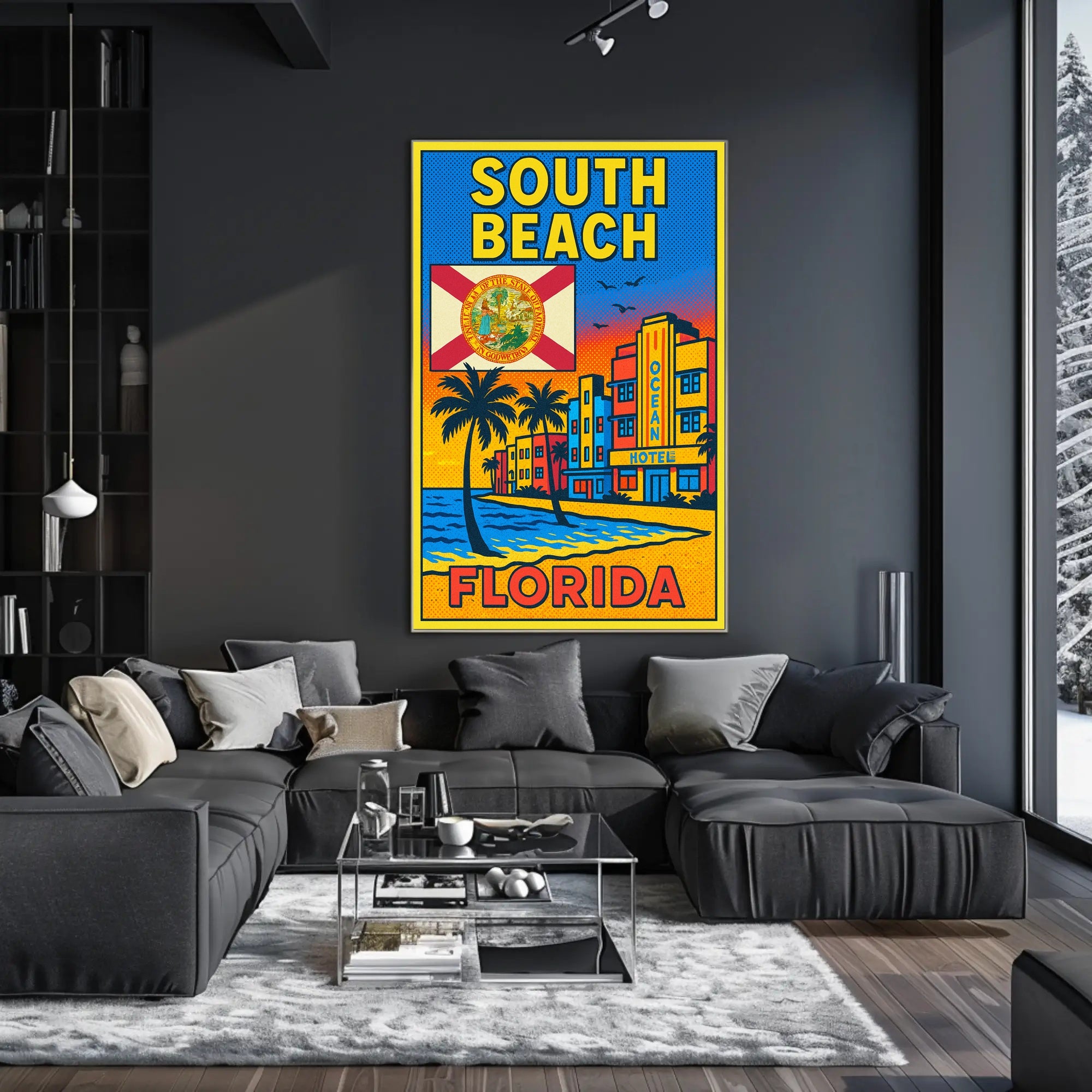 South Beach, Florida Poster PosterGoat