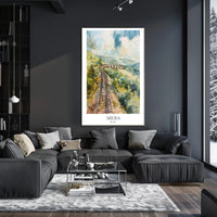 Siberian Railway Adventure in Watercolor Travel Poster PosterGoat