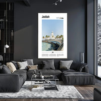 Jeddah Skyline: The Modern Cultural Heritage Travel Poster PosterGoat