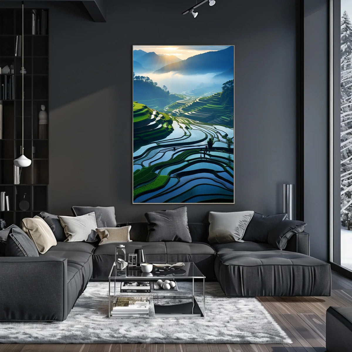 Serene Terraced Landscapes Poster