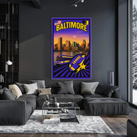 Baltimore Cityscape Poster