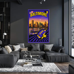 Baltimore Cityscape Poster