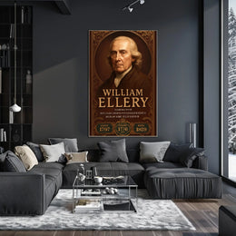 William Ellery Historical Figure Poster